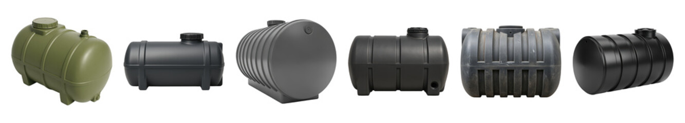 Horizontal Plastic Tank Set Including