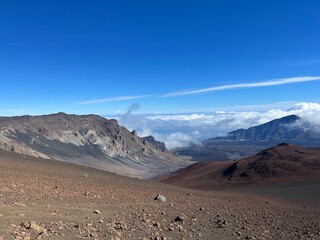 mountain landscape with blue sky