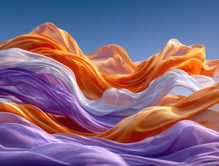 Obraz premium Abstract Fluid Mountains