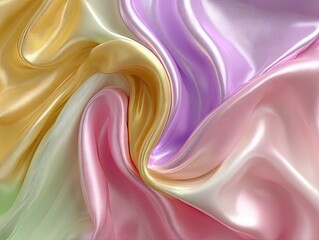 Swirling Pastel Fabric Texture