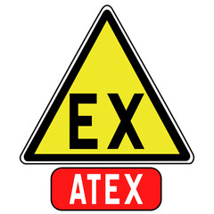 Panneau signal&eacute;tique EX, atmosph&egrave;re explosive, zone ATEX, s&eacute;curit&eacute; industrielle