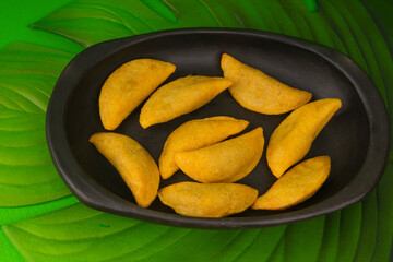 Fried empanadas, typical Colombian food