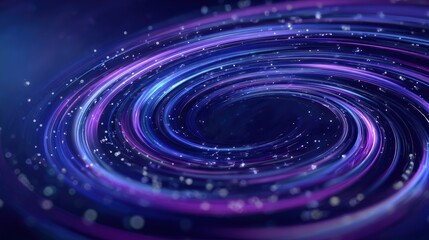 Abstract Spiral Design With Glowing Colors