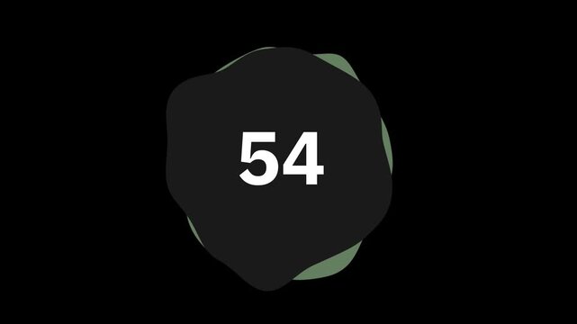  Second Counting Down 4K Dynamic Timer Countdown Animation for Video Editing