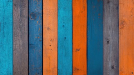 Colorful wooden planks background texture