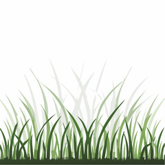 Fototapeta premium Abstract horizontal background. Spring, summer grass. Horizontal. Soft contrast concept design. Unobtrusive gentle light geometric pattern. Green color. Vector illustration.