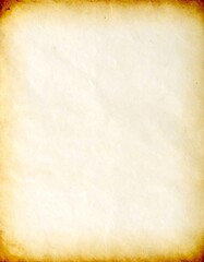 Vintage textured paper with warm edges for backgrounds