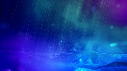 Abstract Blue Rain Background