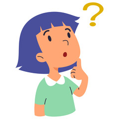 vector icon illustration of a person thinking