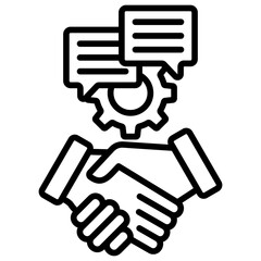 Fototapeta premium Negotiation Skills Icon