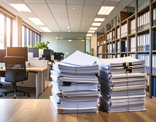 書類の山