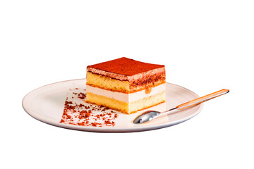 dulce, postre sobre fondo transparente