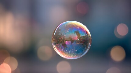 Colorful soap bubble abstract background