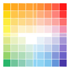Vivid Rainbow Color Gradient Square Pattern