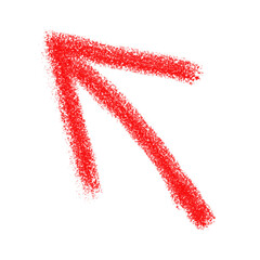 Simple scarlet square presents strong geometric shape and boldness on transparent background