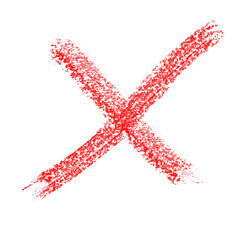 The shows a solid, saturated red square resting on transparent background