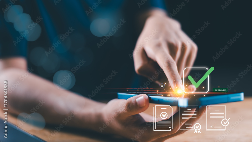 Poster digital-approval-authentication-secure-verification-esignature-paperless-mobile-access