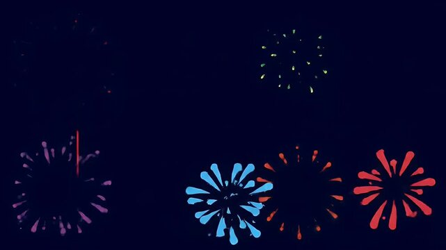Festive Fireworks Display: A Colorful Celebration of Light and Sparkle for Backgrounds