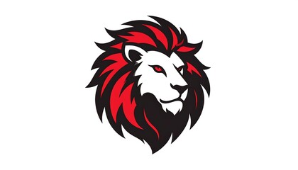 Fototapeta premium Lion head logo, bold style