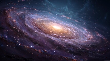 Obraz premium Spiral galaxy in deep space