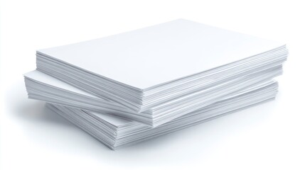Stack of white paper