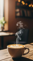 cup of coffee on the table