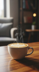 cup of coffee on the table