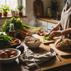 breakfast in the kitchen