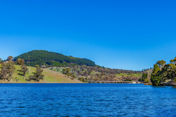 Naklejka premium The Edge of Winter, the Promise of Spring around Carcoar Dam