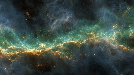 Colorful Nebulae And Stars In Deep Space