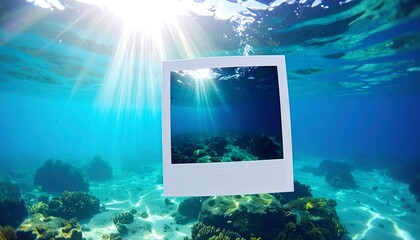 Underwater photo frame