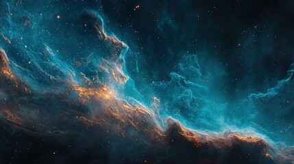 Obraz premium Colorful Space Nebula