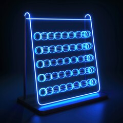 Neon light display structure