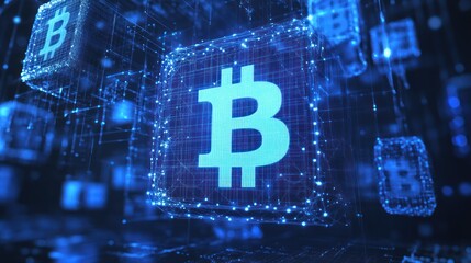 Bitcoin Cryptocurrency Digital Currency Network Blockchain Technology