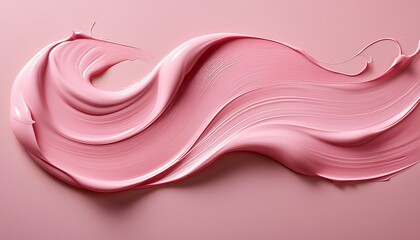 A Smooth Stroke Of Creamy Pink Paint Against A Soft Backdrop Ideal For Artistic Backgrounds And Design Projects