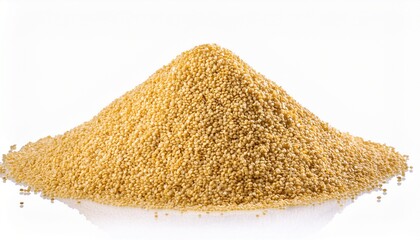 A Pile Of Golden Quinoa Seeds Isolated On A Transparent Background