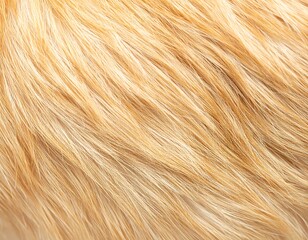 Naklejka premium Close-up view of light golden fur