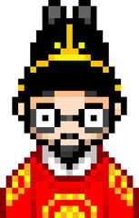 Obraz premium 픽셀 한복 캐릭터