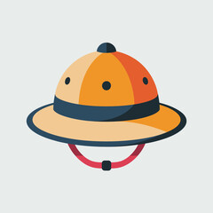 This image features a vibrant safari hat with bold colors and stylish design, perfect to represent adventure and exploration in the great outdoors.