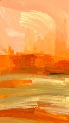 Vibrant sunset landscape with abstract colors and textures