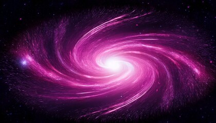 Fototapeta premium Cosmic Galaxy Illustration With Swirling Pink Light Effect