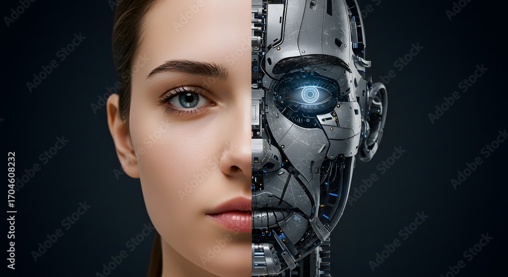 Poster humanity meets machine a conceptual glimpse into the future of artificial intelligence and robotic i