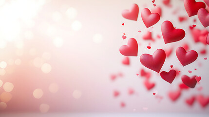 Obraz premium Delicate heart shaped decorations