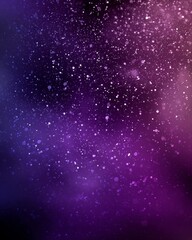 Fototapeta premium Sparkling cosmic dust abstract space digital art dark background artistic viewpoint mystical concept