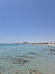 Beautiful natural landscape with sunrise over the sea