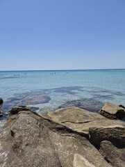 Beautiful natural landscape with sunrise over the sea