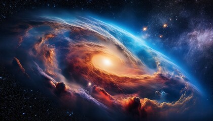 An Awe Inspiring Nebula In Space Featuring A Large Cloud Of Gas And Dust Forming An Abstract Shape Reminiscent Of Both Nebulae And Cosmic Clouds Generative Ai