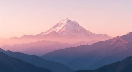 Fototapeta premium Majestic Mountain Sunrise Landscape.