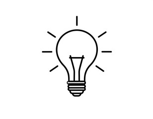 Simple lightbulb icon