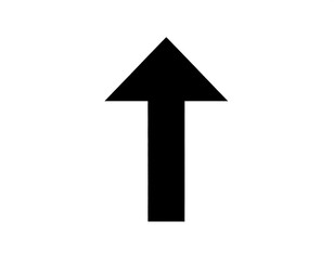 Simple upward pointing arrow